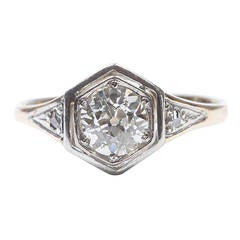 Old European Cut Diamond Engagement Ring