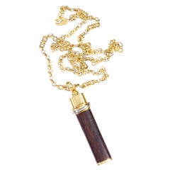 Cartier Wood Gold Necklace