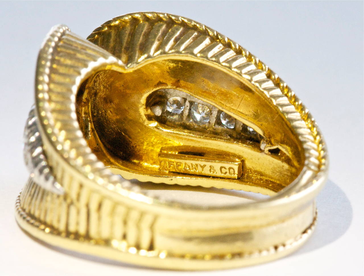 Tiffany & Co. Retro Diamond Gold Ring 1