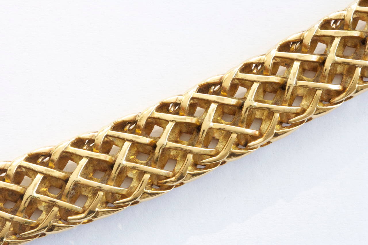 Women's Van Cleef & Arpels Woven Gold Bracelet