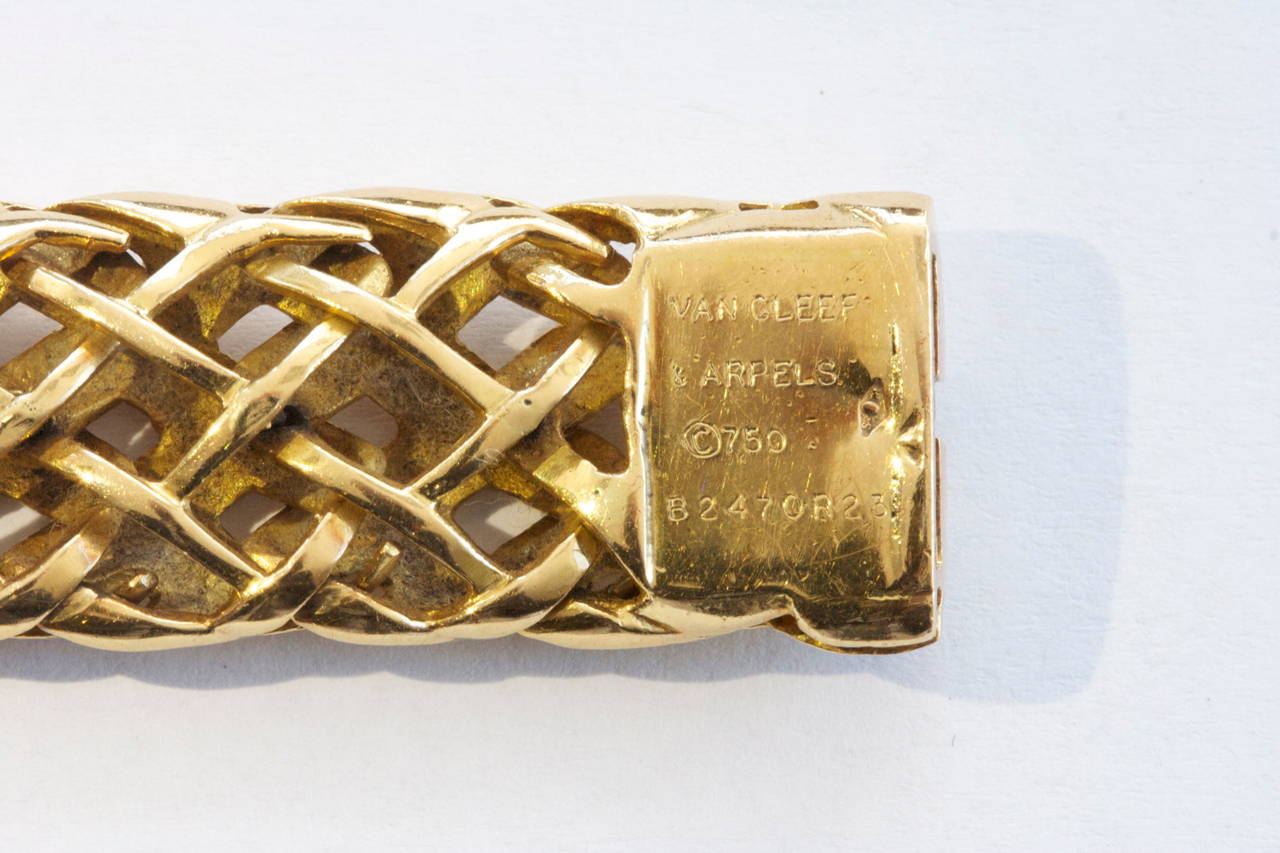Van Cleef & Arpels Woven Gold Bracelet 1