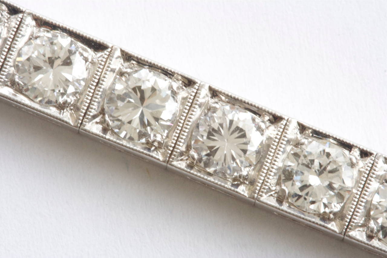 Superb Diamond Platinum Bracelet 1