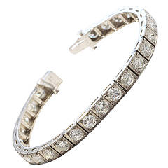 Superb Diamond Platinum Bracelet