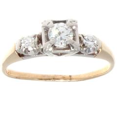 Diamond Gold Engagement Ring