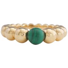 Van Cleef & Arpels Perlee Malachite Gold Ring