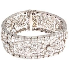 Mellerio Art Deco Diamond Platinum Bracelet