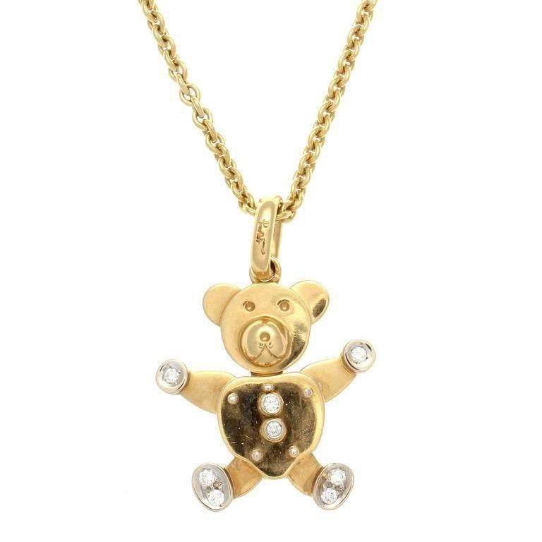 pomellato bear necklace