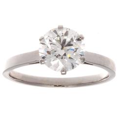 2.01 Carat GIA Diamond Platinum Engagement Ring 2.01 Carat GIA Diamond Platinum Engagement Ring