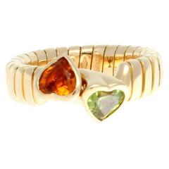 Bulgari Double Heart Gold Ring