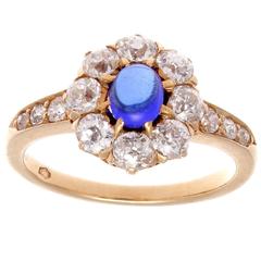 Victorian Sapphire Diamond Gold Ring