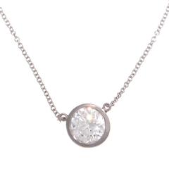 Tiffany & Co. 1.11 Carat Diamond Platinum Necklace