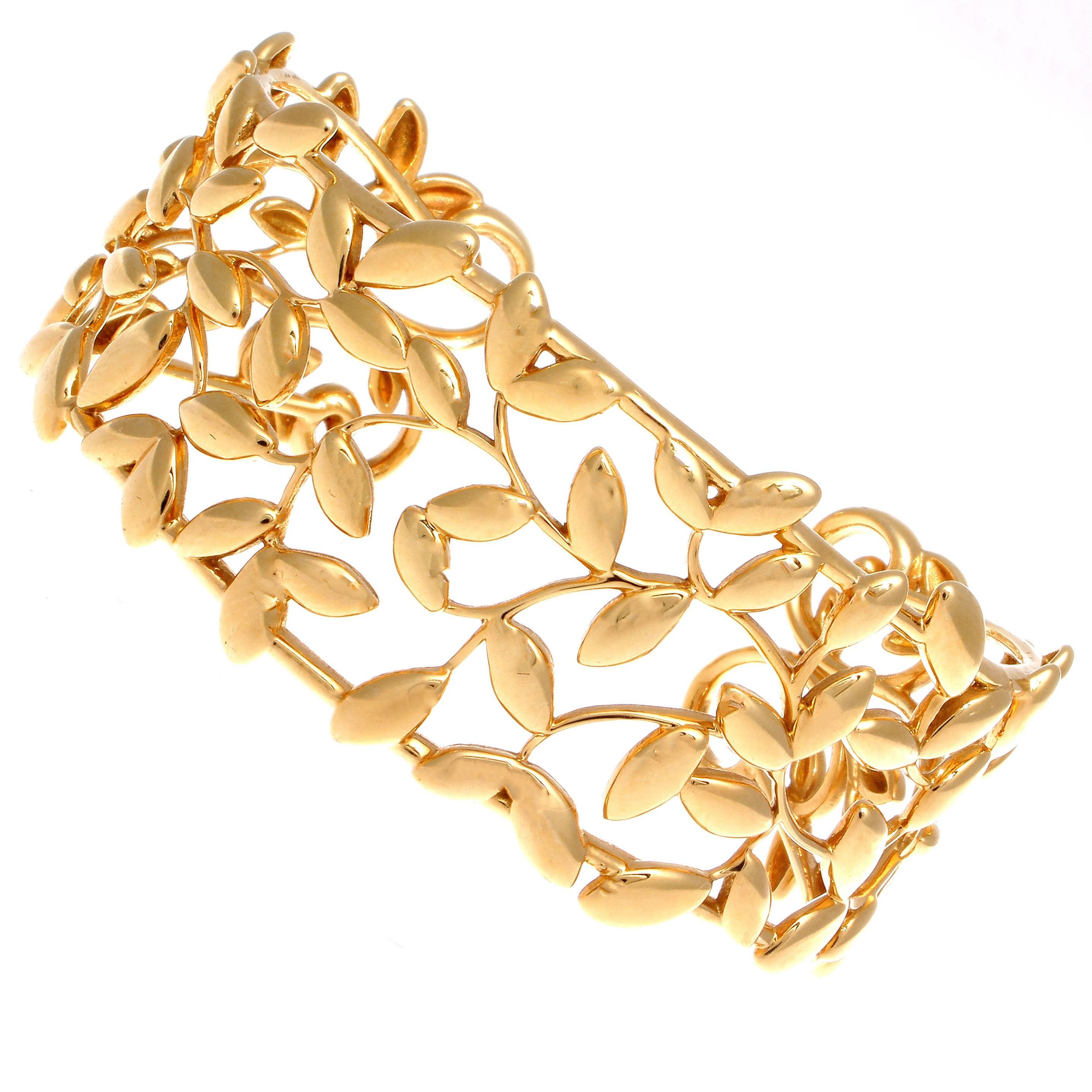 Tiffany & Co. Paloma Picasso Olive Leaf Gold Manschette