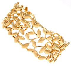 Tiffany & Co. Paloma Picasso Olive Leaf Gold Cuff