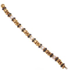Bulgari Pearl Gold Hematite Bracelet