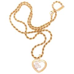 Chopard Happy Heart Diamond Gold Necklace