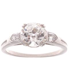 GIA 1.51 Carat Diamond Platinum Ring
