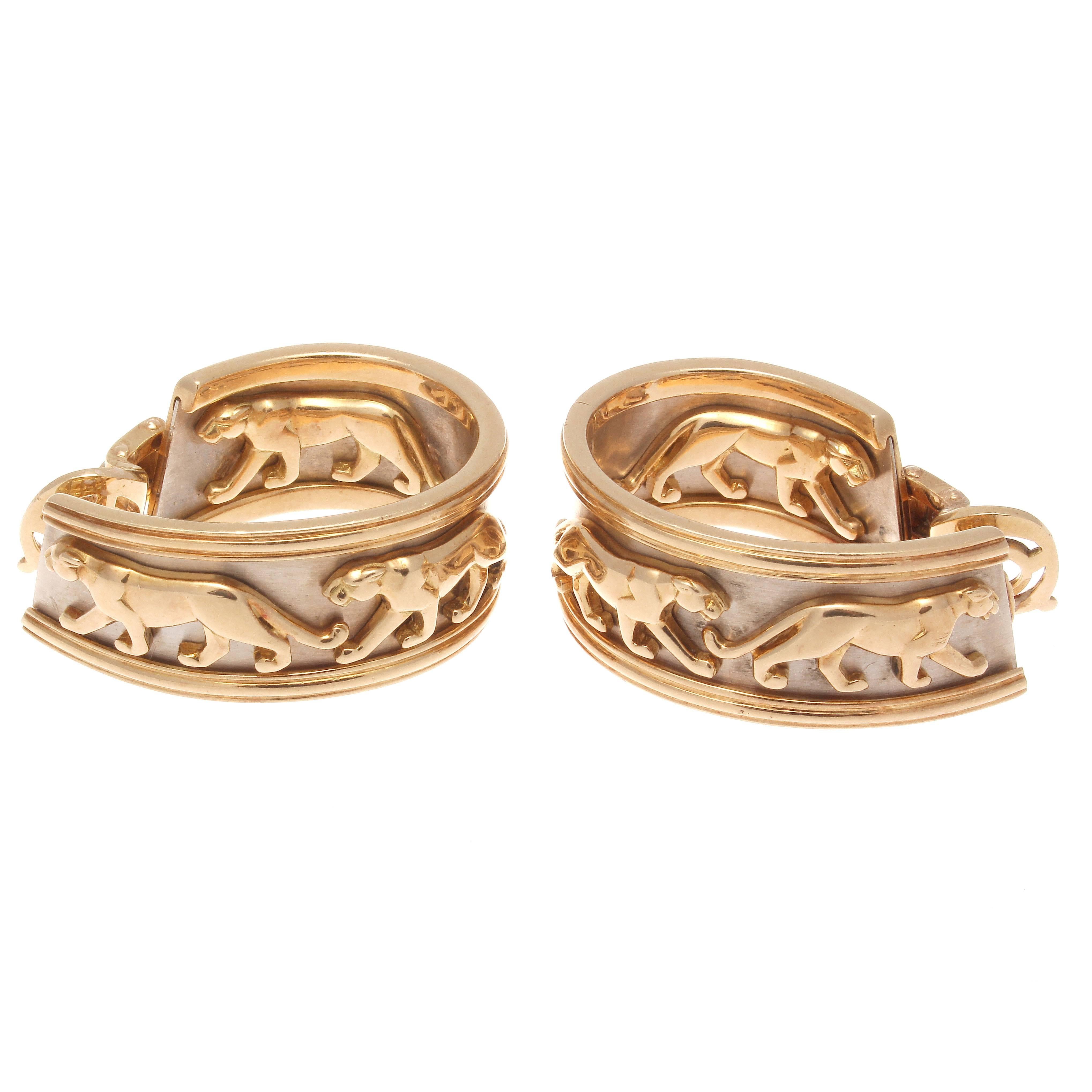Cartier Panthere Gold Earrings