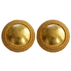 Vintage Lalaounis Gold Ear Clips