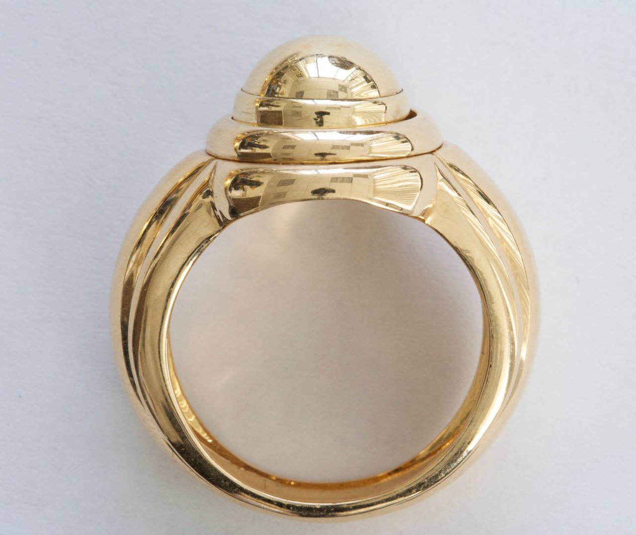 Modern Piaget Tourmaline Gold Interchangeable Ring