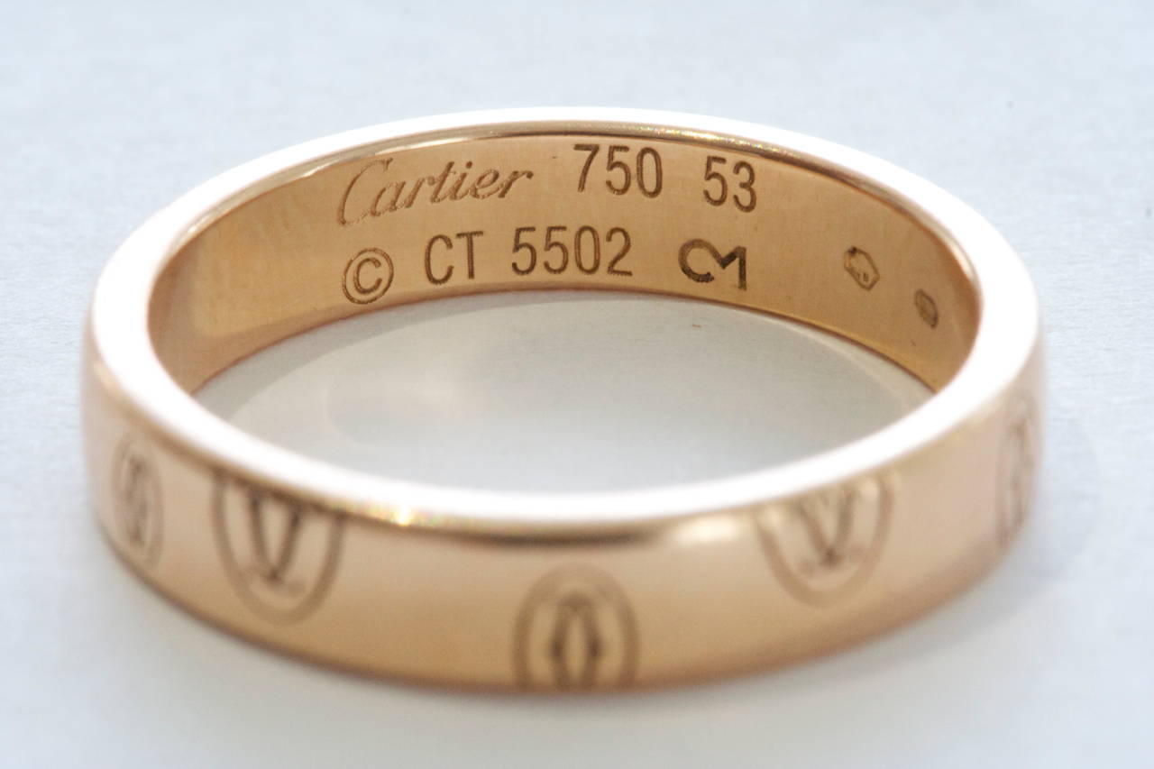 cartier ring stamp