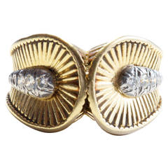 Tiffany & Co. Retro Diamond Gold Ring