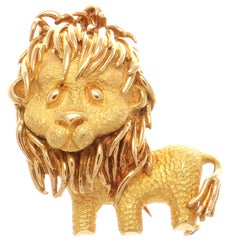 Bulgari Lion Gold Brooch 4