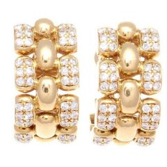 European Diamond Gold Earrings 3