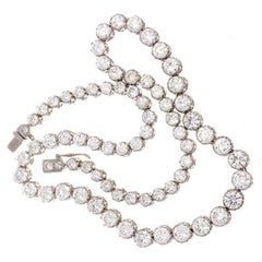 26.54 Carat Diamond Platinum Necklace