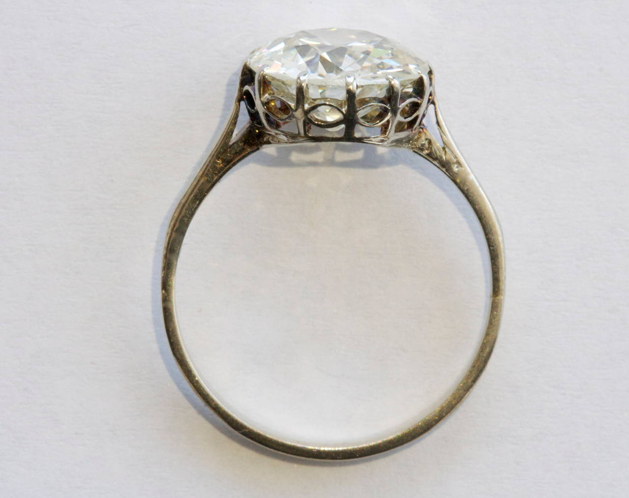 old european cut diamond engagement ring