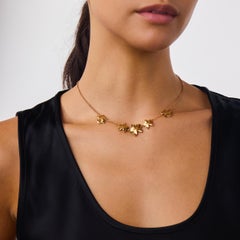Cartier Swiss vintage diamond 18k yellow gold " Caresse D'orchidées " necklace