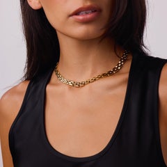 Cartier French Maillon Panthere 18k yellow gold three row necklace