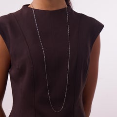 Vintage 6.00 carat sapphire by the yard platinum necklace