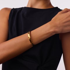 Armreif aus 18-karätigem Gelbgold im Vintage-Stil