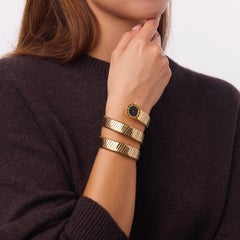 Bvlgari vintage 18k tricolor gold Tubogas watch