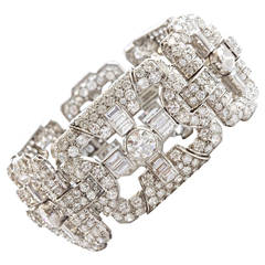 42 Carat  Diamond Platinum Bracelet By Walser Wald