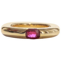 Cartier Ellipse Ruby Gold Ring