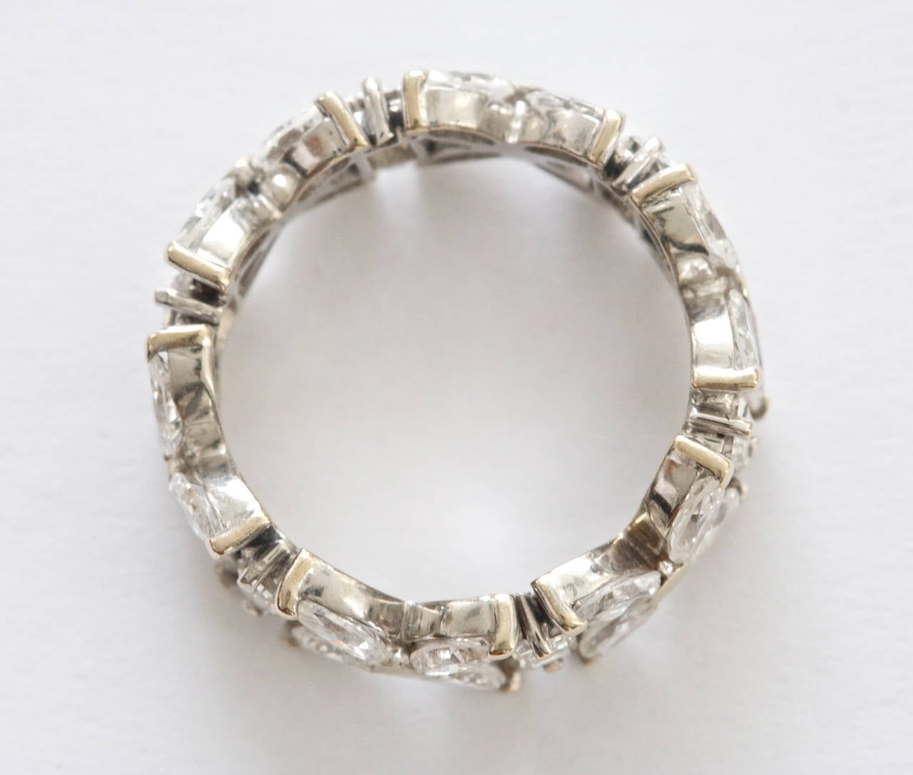Modern Diamond Gold Eternity Ring
