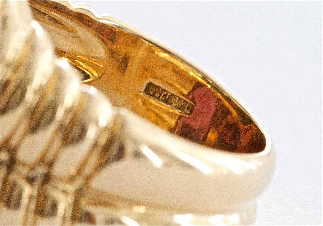 Bulgari Rubelite Tourmaline Gold Ring 2