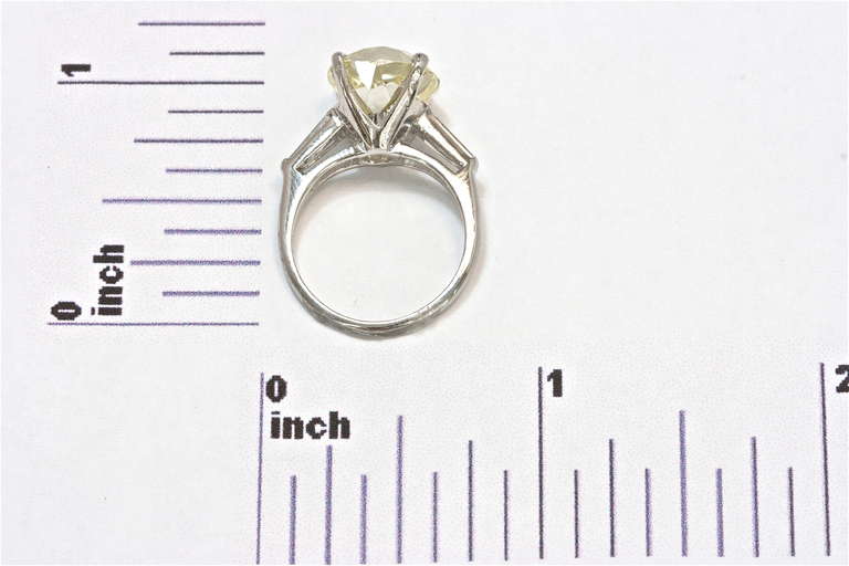 Victorian Old Miner Cut 5.78 Carat Diamond Ring