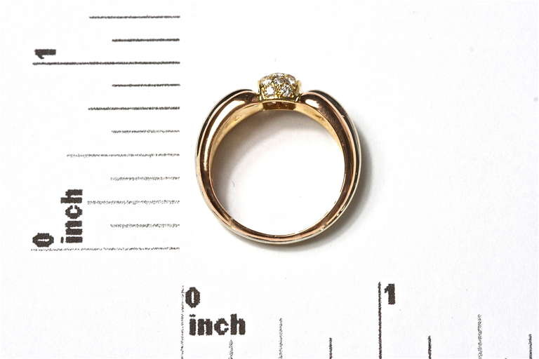 Cartier Tricolor Gold and Diamond Ring 3
