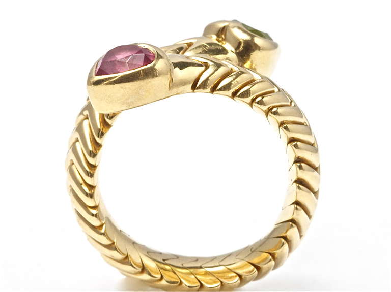 Women's Bvlgari Tourmaline Gold Ring