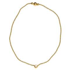 Vintage Cartier Paris Gold and Diamond Necklace