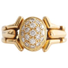 Cartier Diamond Gold Ring