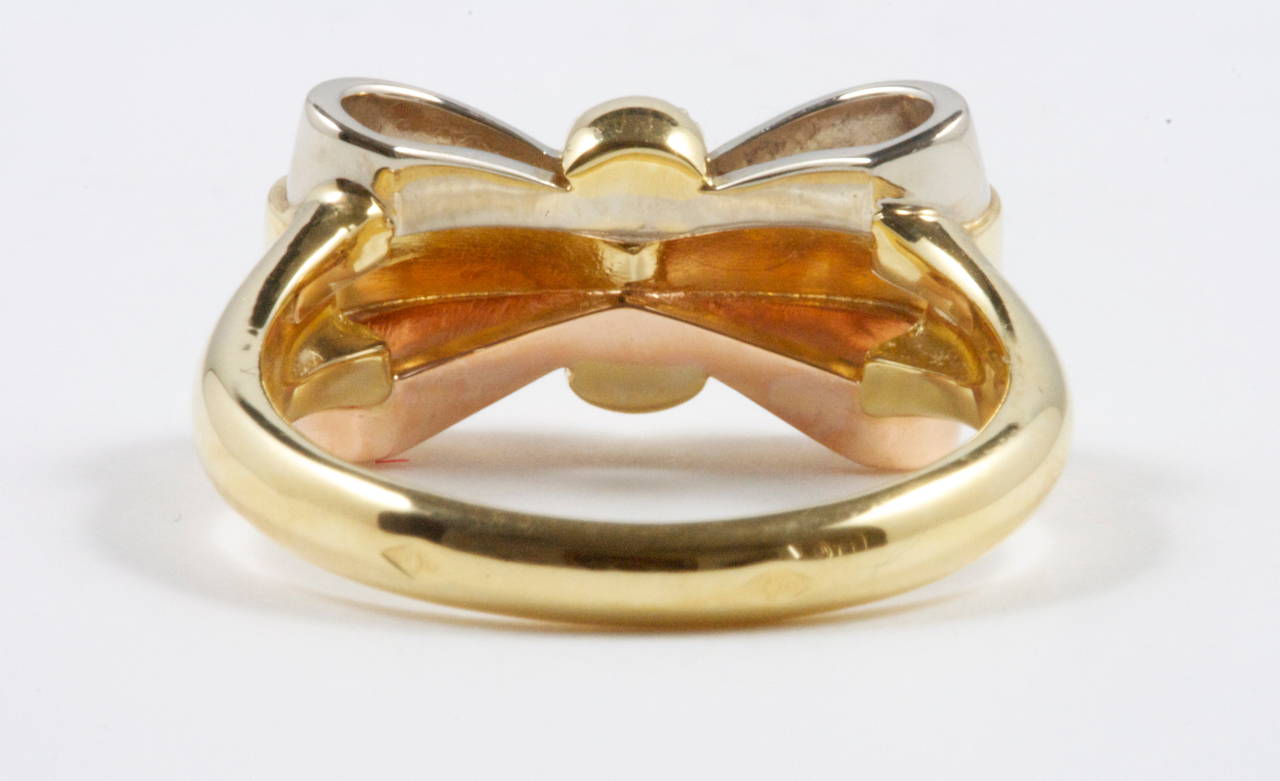 gold bow rings