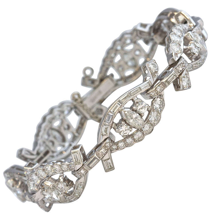 Diamond Platinum Bracelet