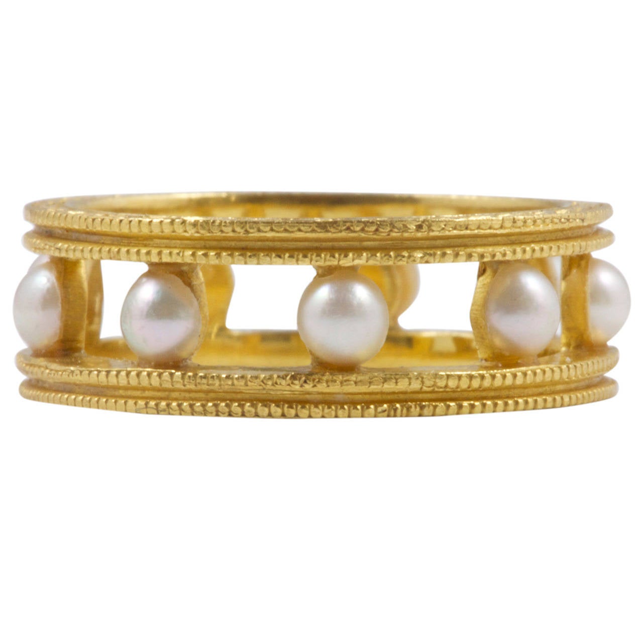 Cathy Waterman Pearl Gold Ring