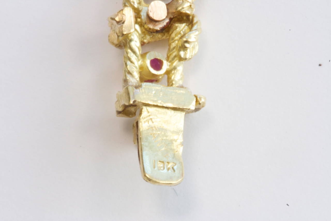 Tiffany & Co. Ruby Gold Line Bracelet 1
