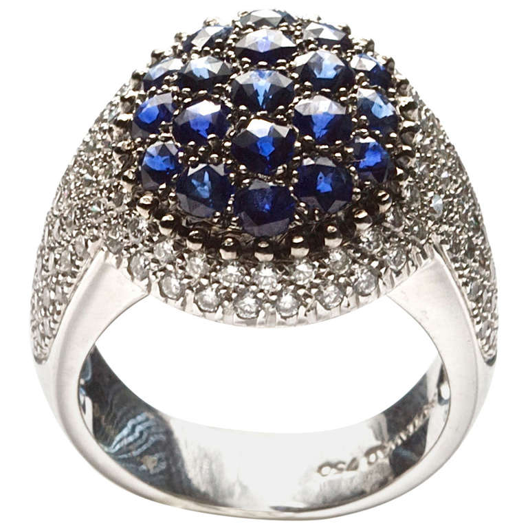 Mouawad Sapphire Diamond Ring at 1stDibs | mouawad rings, mouawad ring