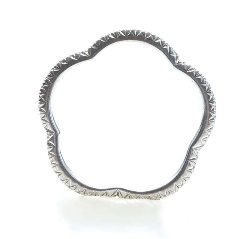 Chanel 18k white gold ring. Current retail at Chanel is 3200.

Ring size 6