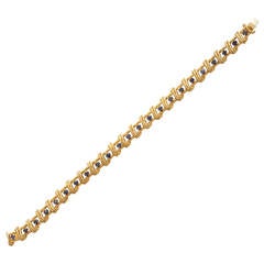 Vintage Tiffany & Co. Sapphire Gold Line Bracelet